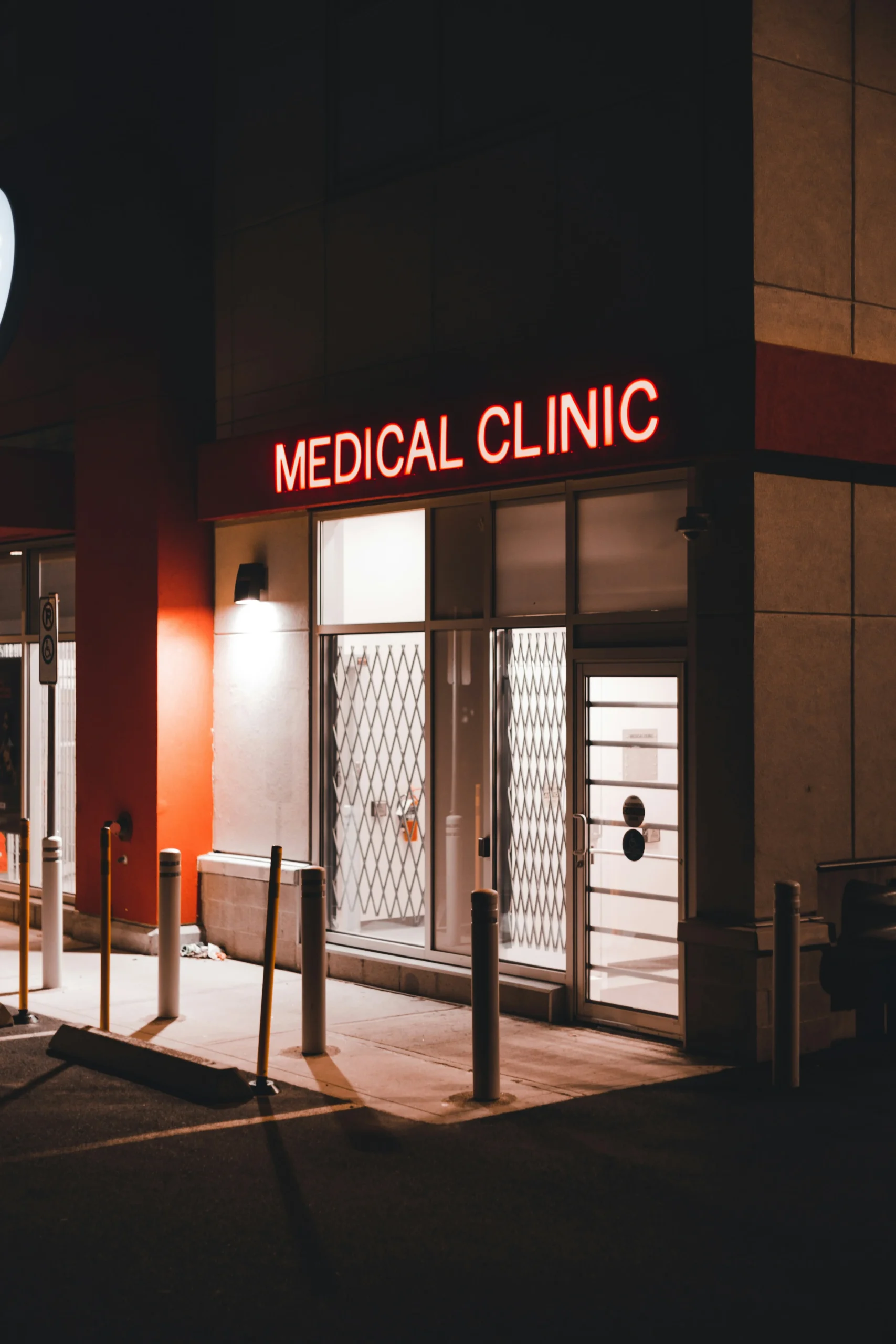 Modern healthcare professional working in a clinical environment