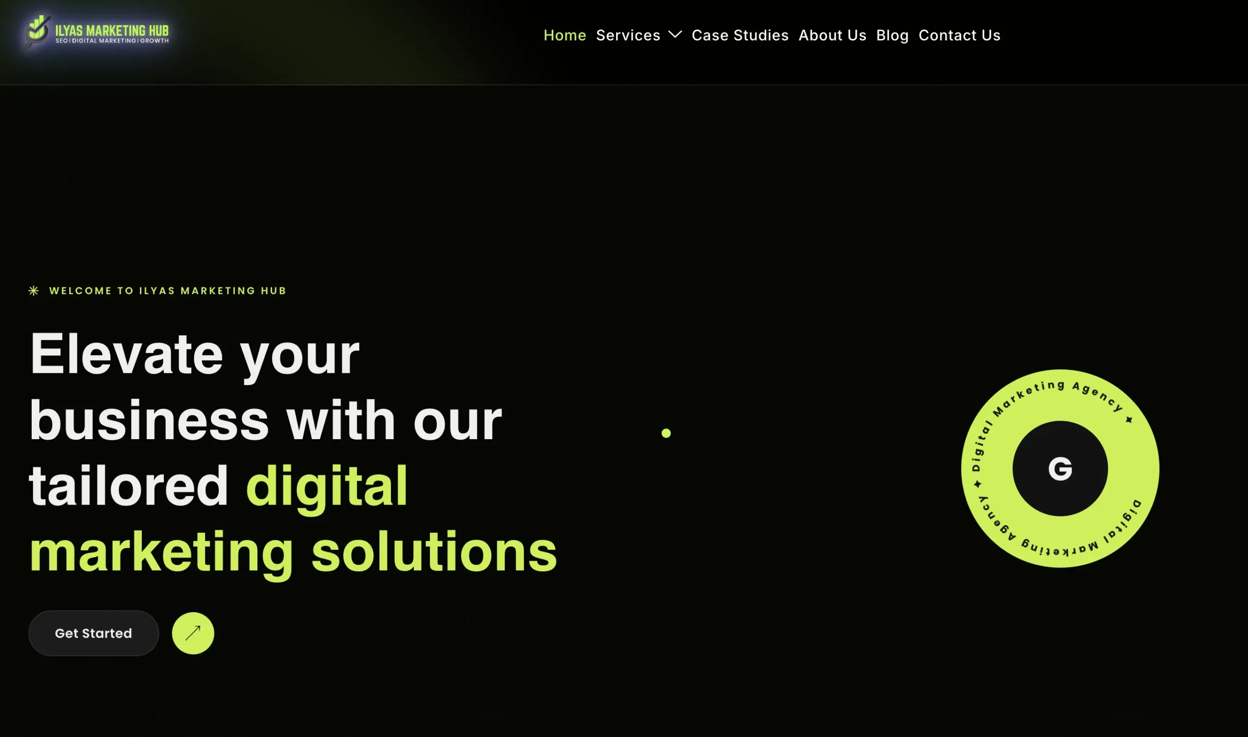 Ilyas Marketing Hub SEO and digital marketing agency website design